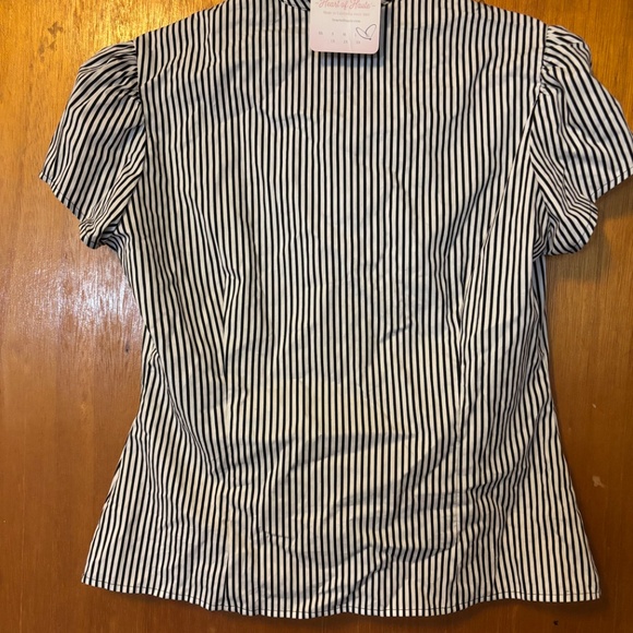Heart of Haute Black & White Striped Blouse - Picture 2 of 3